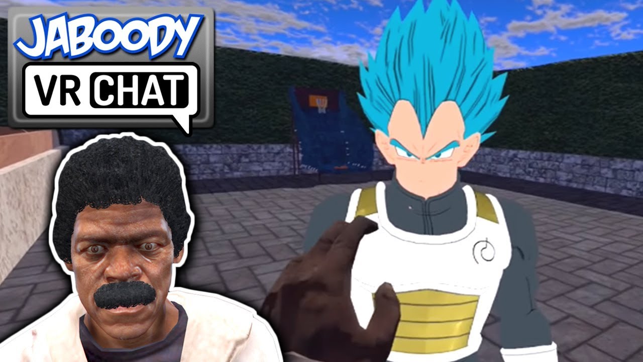 Jaboody VR Chat — Джерри Кёрл бросает мяч в кольцо с Вегетой