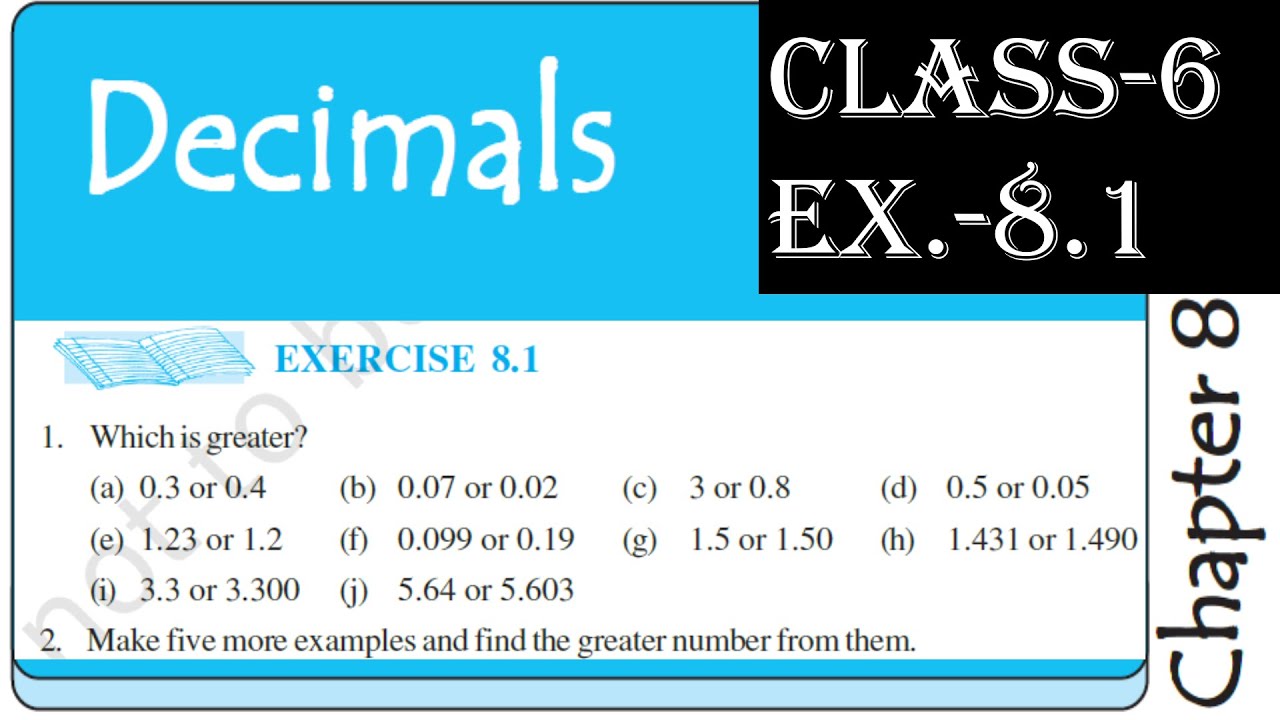 Ex. 8.1Class 6 Maths Chapter 8 (Decimals)