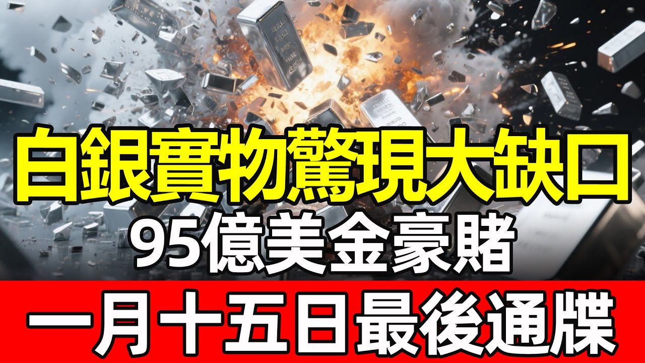 華爾街百年巨頭深陷95億美金生死劫？白銀衝破84美金後的連鎖反應，實物大缺口真相揭秘，教您在動盪中看緊一輩子的血汗錢！#白銀 #黃金 #實物白銀
