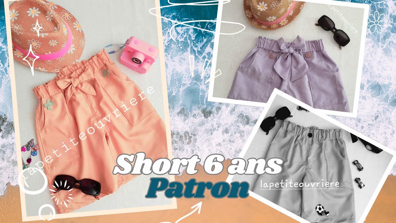 [PATRON]- Partie 1: Réalisation du patron d'un short taille 6 ans