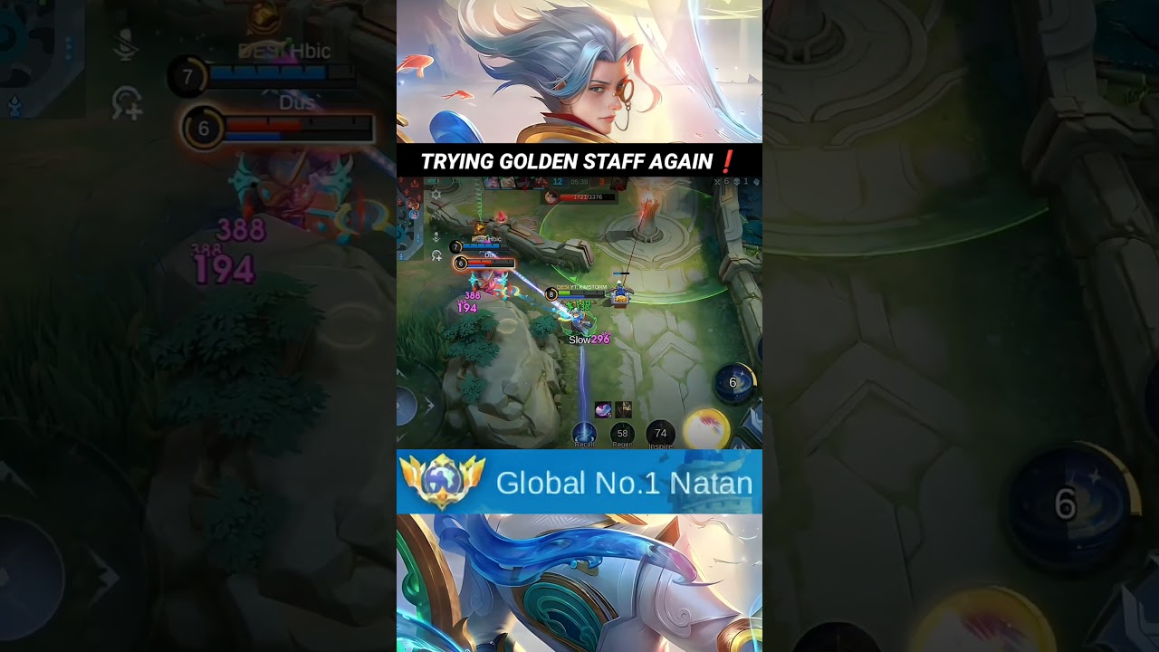 TOP 1 GLOBAL NATAN TRY TO USE GOLDEN STAFF AGAIN❗
