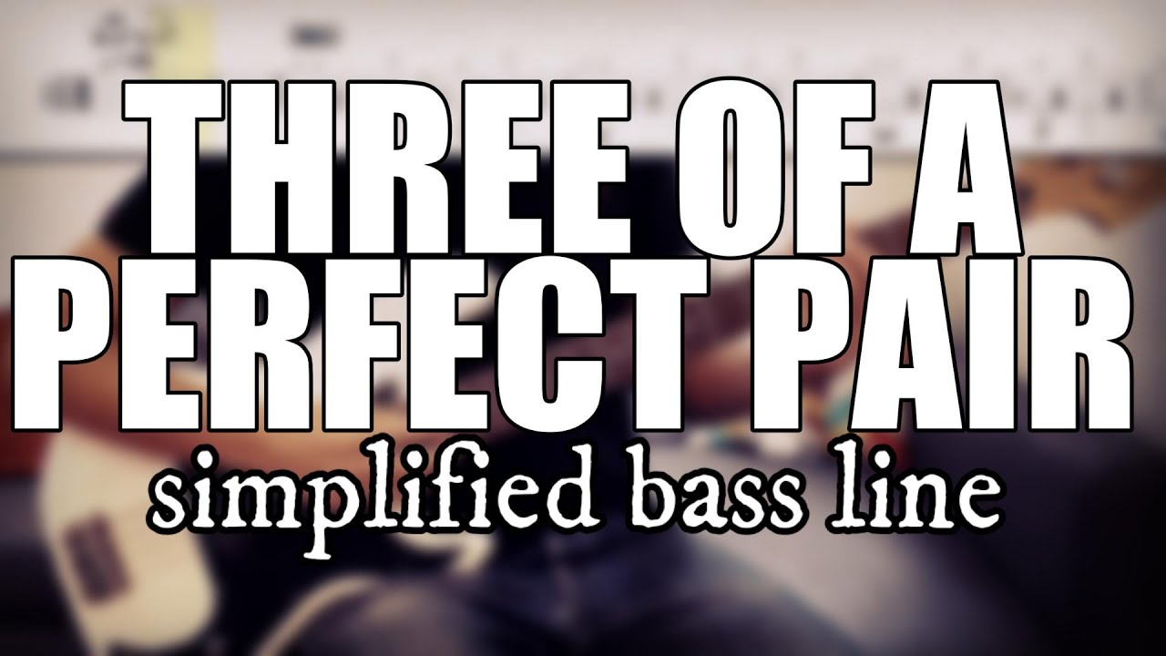 Three Of A Perfect Pair - King Crimson | Simplified bass line with tabs 