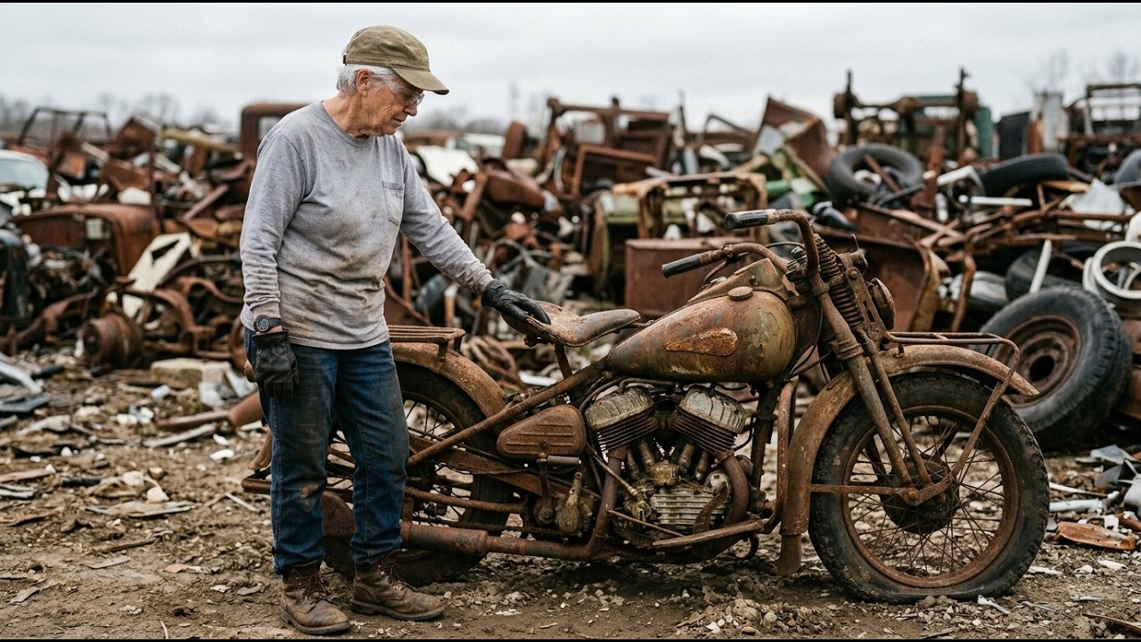 1942 Harley-Davidson WLA — Flathead Rebuild, Olive Drab Paint & Military Marks | ASMR No Talk