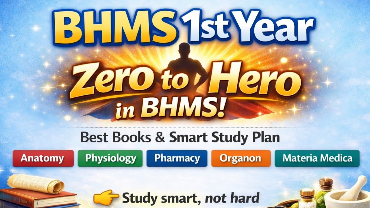 BHMS 1st Year  Best Books & Smart Study Plan | How to study BHMS | Complete Guidance@NeoHomoeopathy 