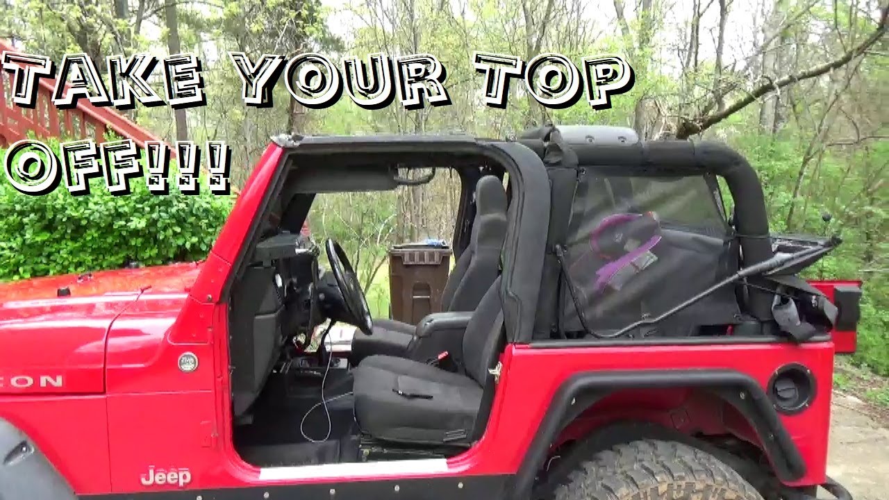 How to use your Jeep TJ soft top - including Sunrider feature