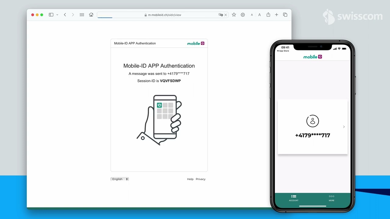 Swisscom Mobile-ID ACCOUNT ENROLLMENT during an OpenID Connect sign-in