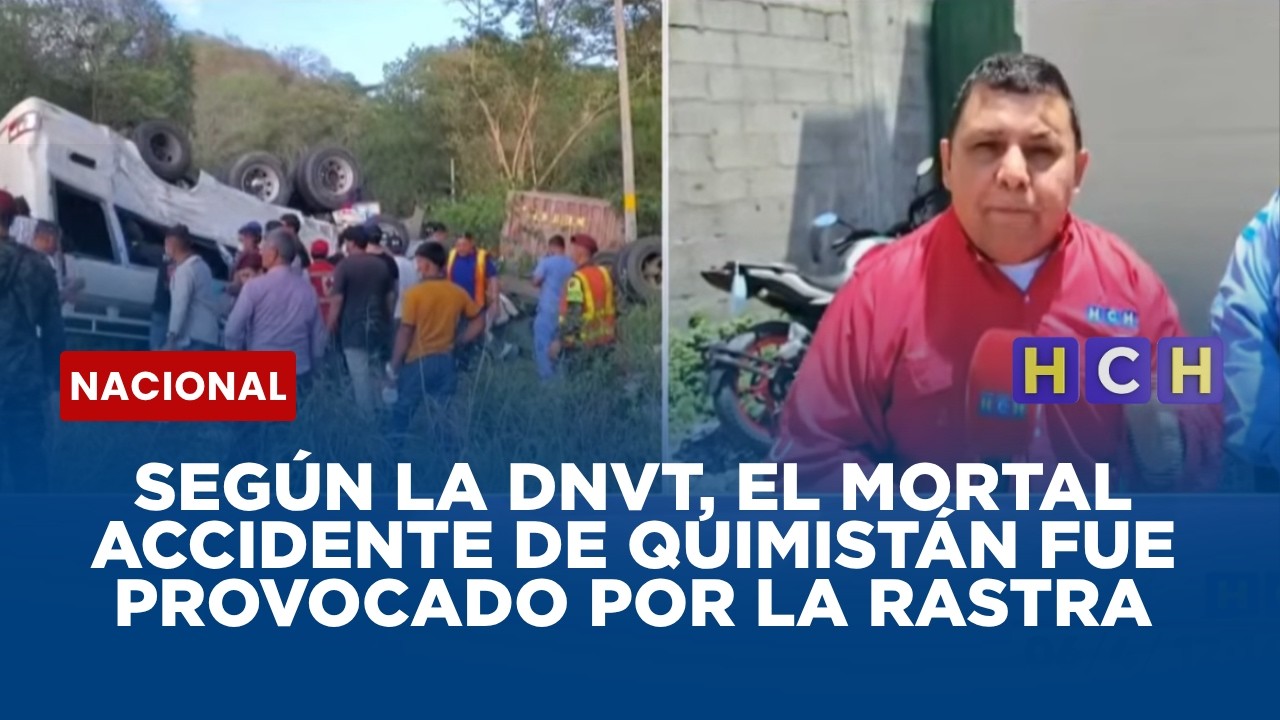 Seg&uacute;n la DNVT, el mortal accidente de Quimist&aacute;n fue provocado por la rastra