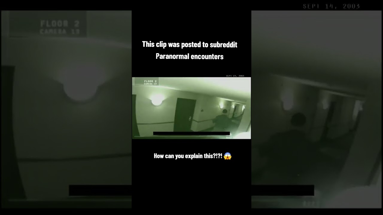 Chilling hotel security footage: After reports of screaming, a security guard checks a guest room