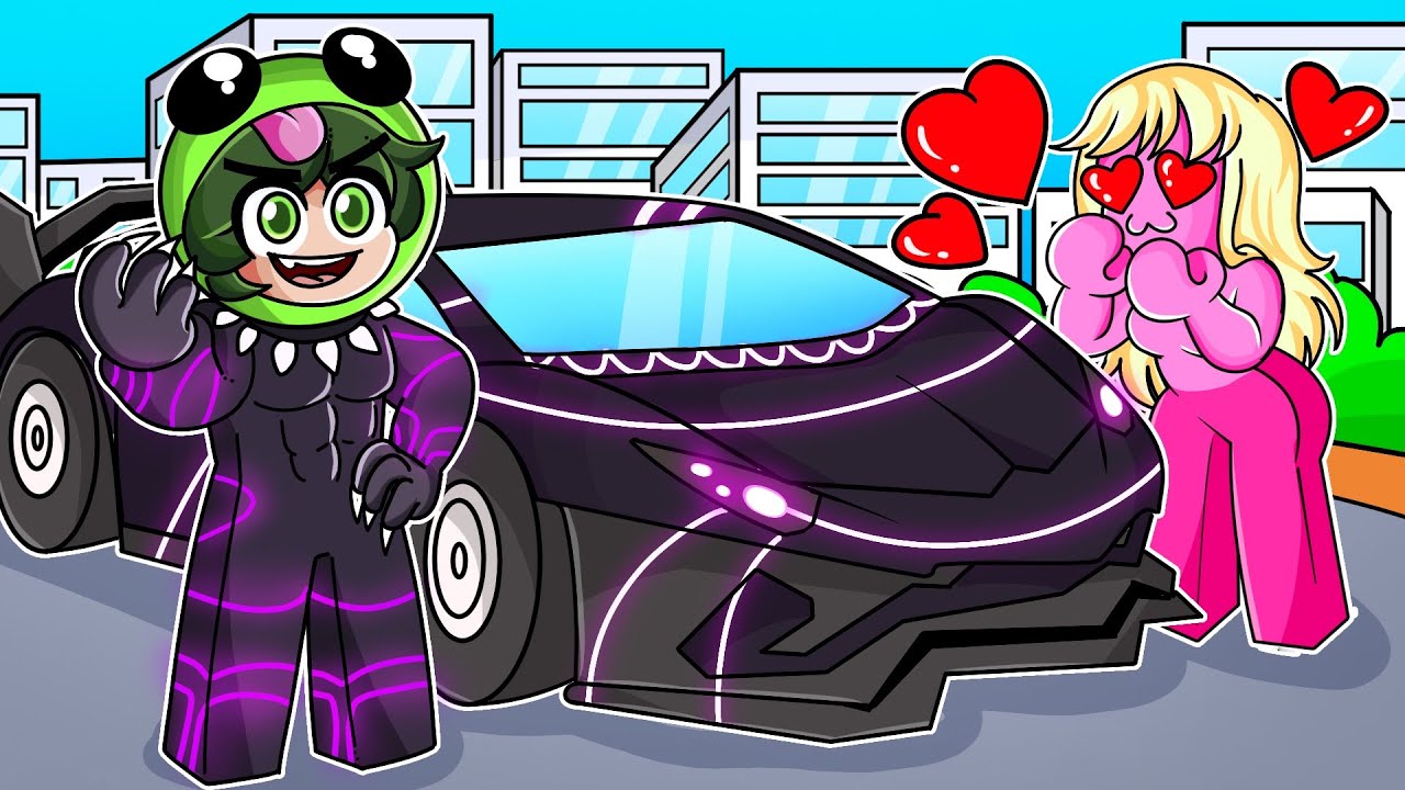 Веселые девушки с машиной BLACK PANTHER за 10 000 000 долларов в Roblox Driving Empire!