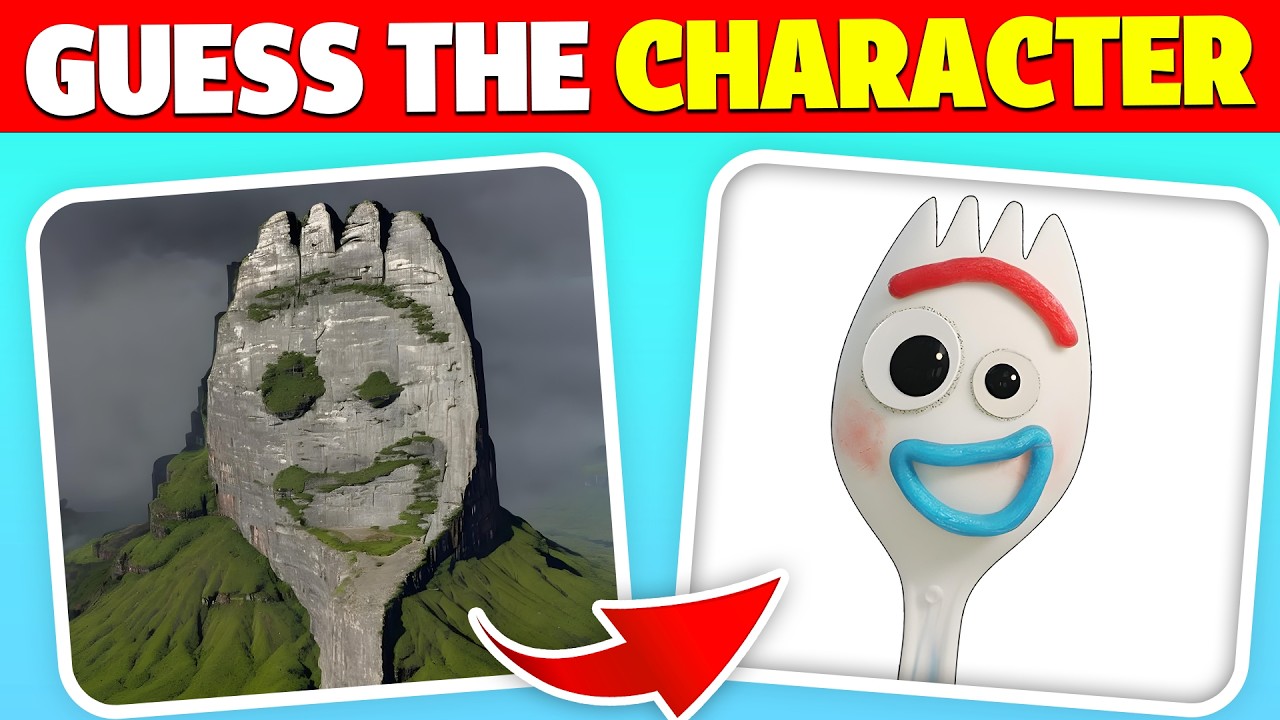 GUESS 🤠🚀 TOY STORY 3 CHARACTERS BY SQUINTING YOUR EYES!😑Illusion  Quiz! I Forky, Woody