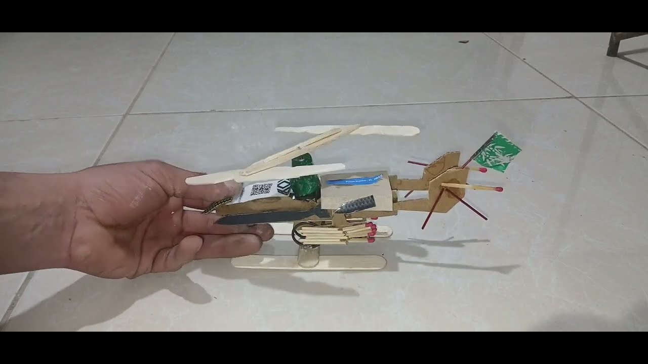 Building a helicopter with recycled materials turned into new ones✈️🚁🚁🚁🚁🚁