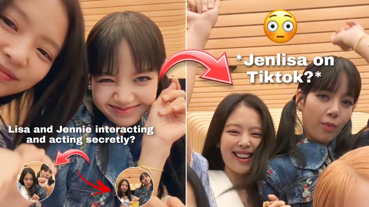 LISA AND JENNIE INTERACTING? 🙈 Lisa so happy? #Jenlisa