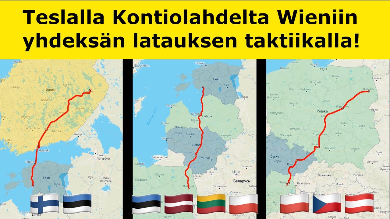 Teslalla ympäri Eurooppaa osa 1: Pikasiirtymä Wieniin