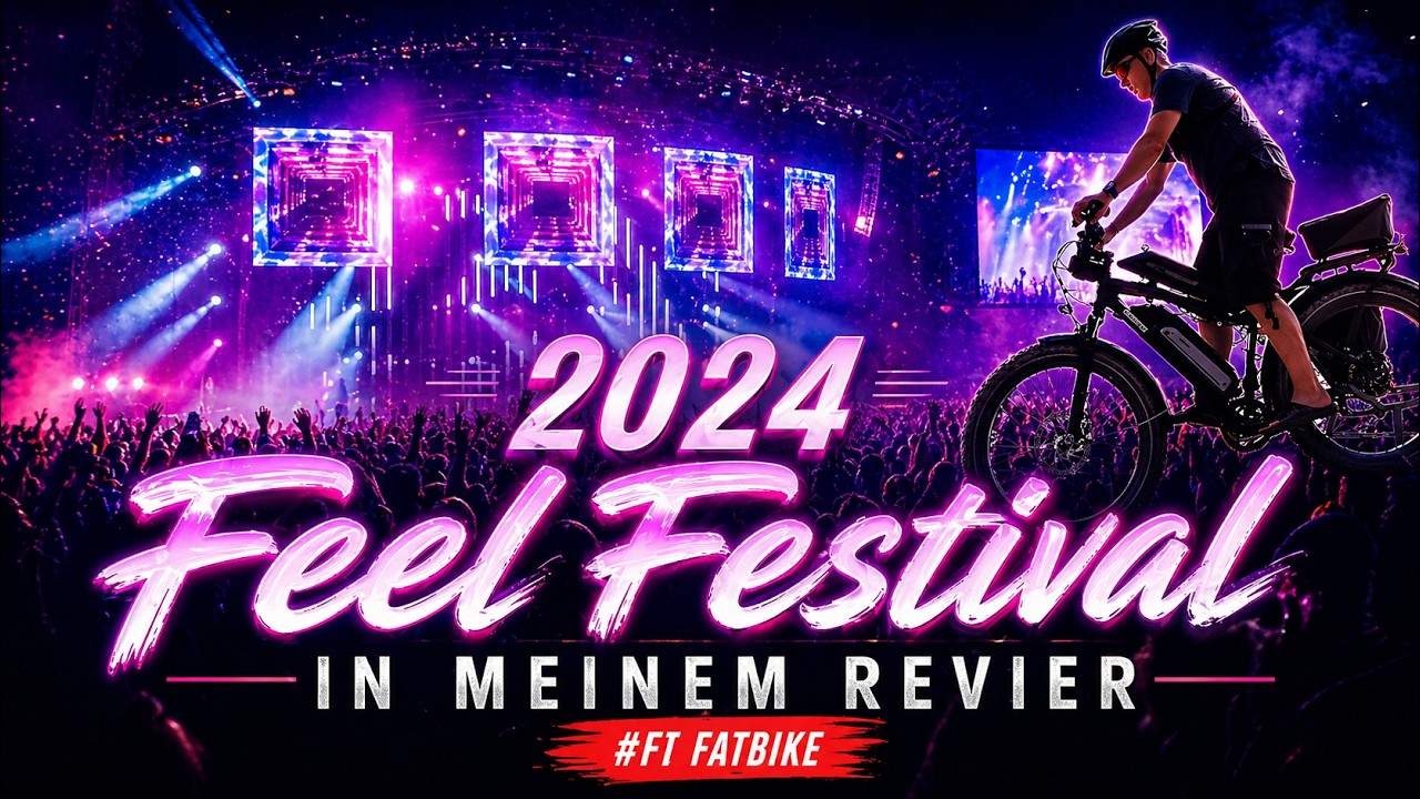 Mit dem Fatbike beim Feel Festival 2024 am Bergheider See F60 ehemaliger Tagebau