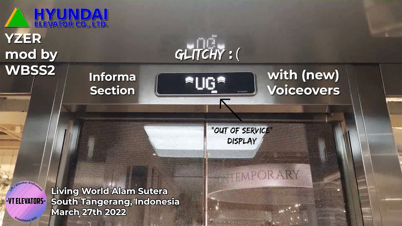 GLITCHY Modernized Hyundai MRL Scenic Lift - Informa Living World Alam Sutera, South Tangerang