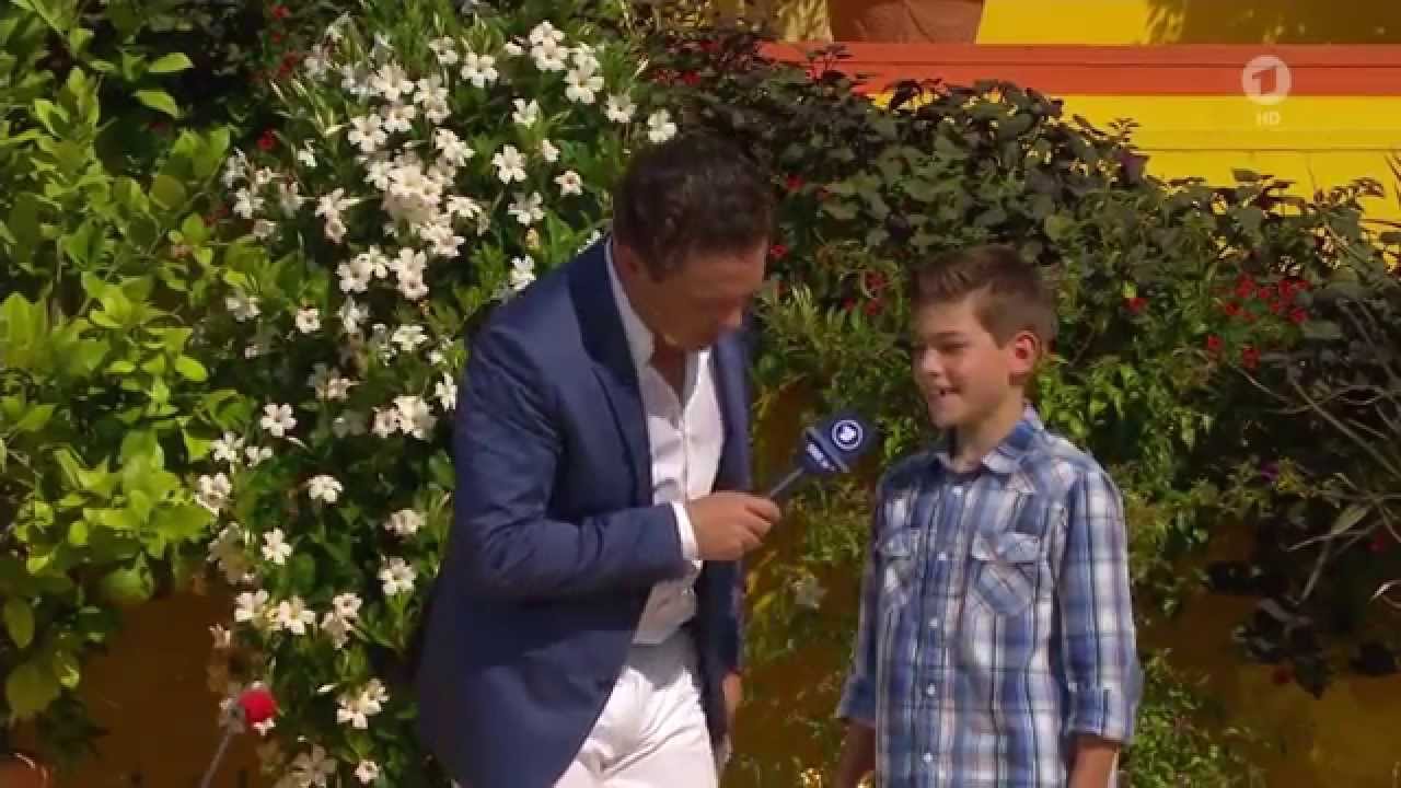 Übt nur manchmal freiwillig Trompete Rotes Mikrofon Ramon Knoller 30.08.2015 Immer wieder Sonntags