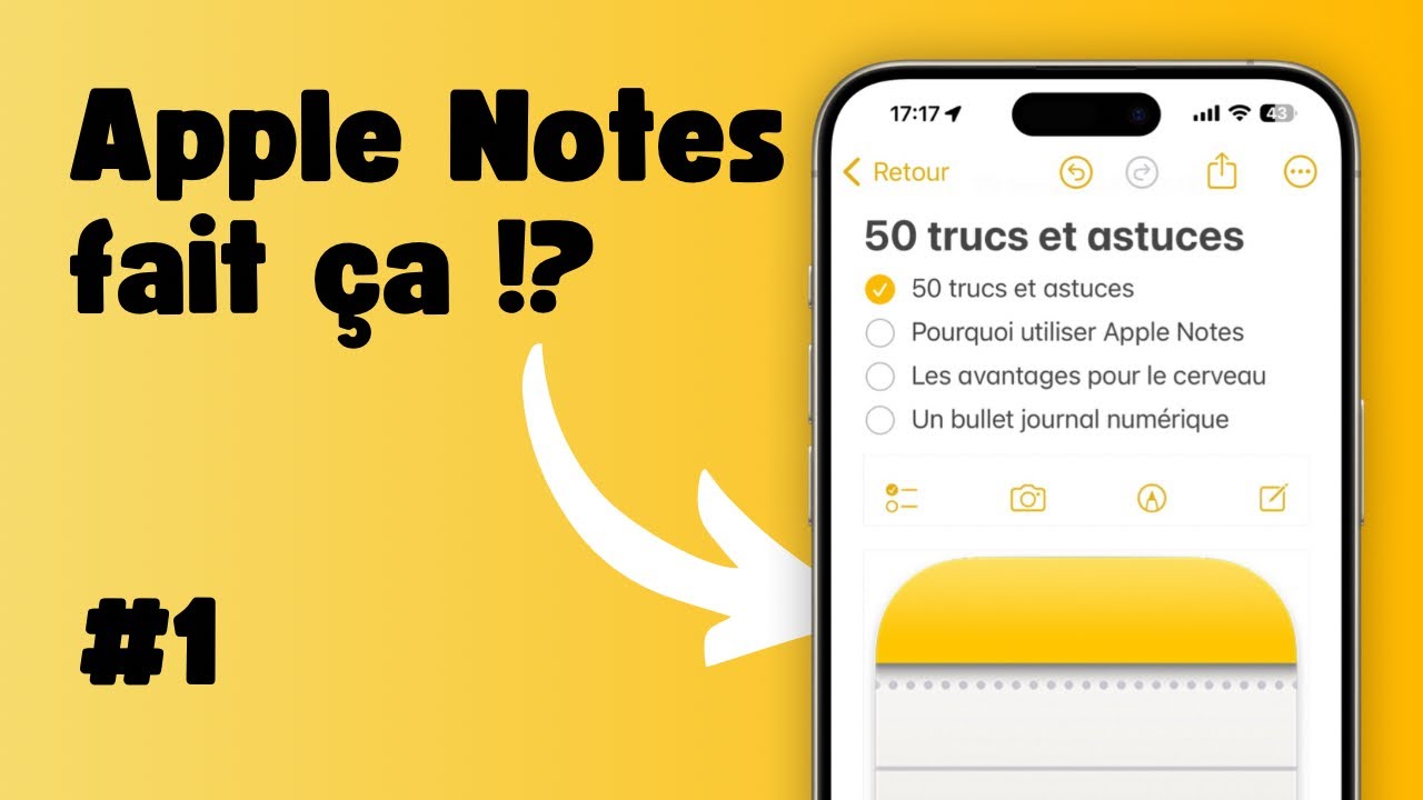 Apple Notes, 50 astuces et méthodes - Bullet journal #bujo #gratuit #guide #notes #note #apple