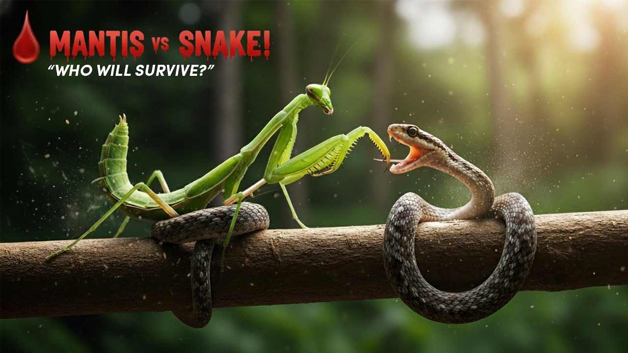 🐍Snake vs Mantis &ndash; Nature&rsquo;s Most Brutal Showdown | Exopass