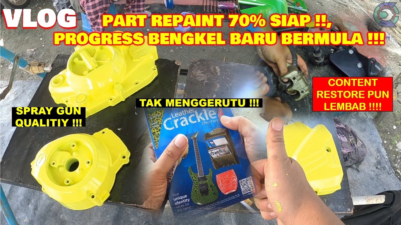 SAMBUNG PROJECT KAWA RR150 SADAI | GOX7 LEATHER CRACK EFFECT | LAMBAT BT KERJA !! | SEMANGAT LUNTUR