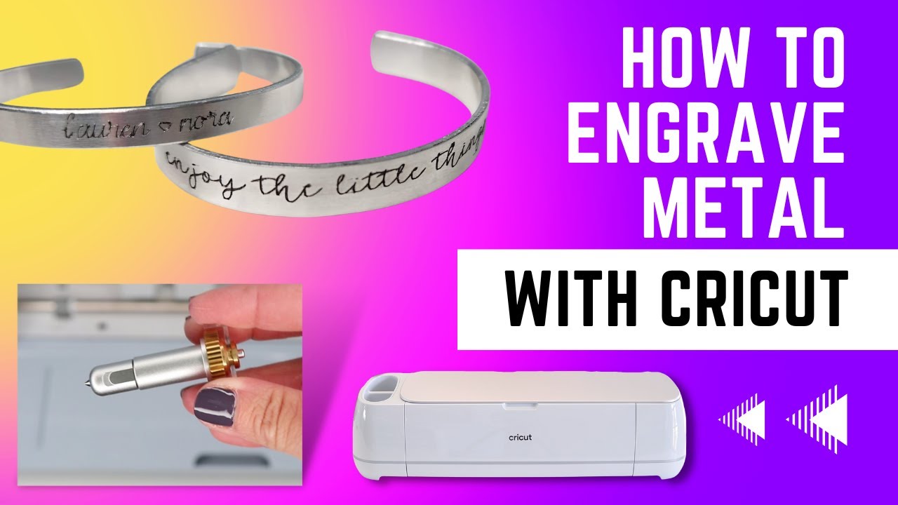 Как гравировать металл с помощью Cricut Maker — простые браслеты-манжеты