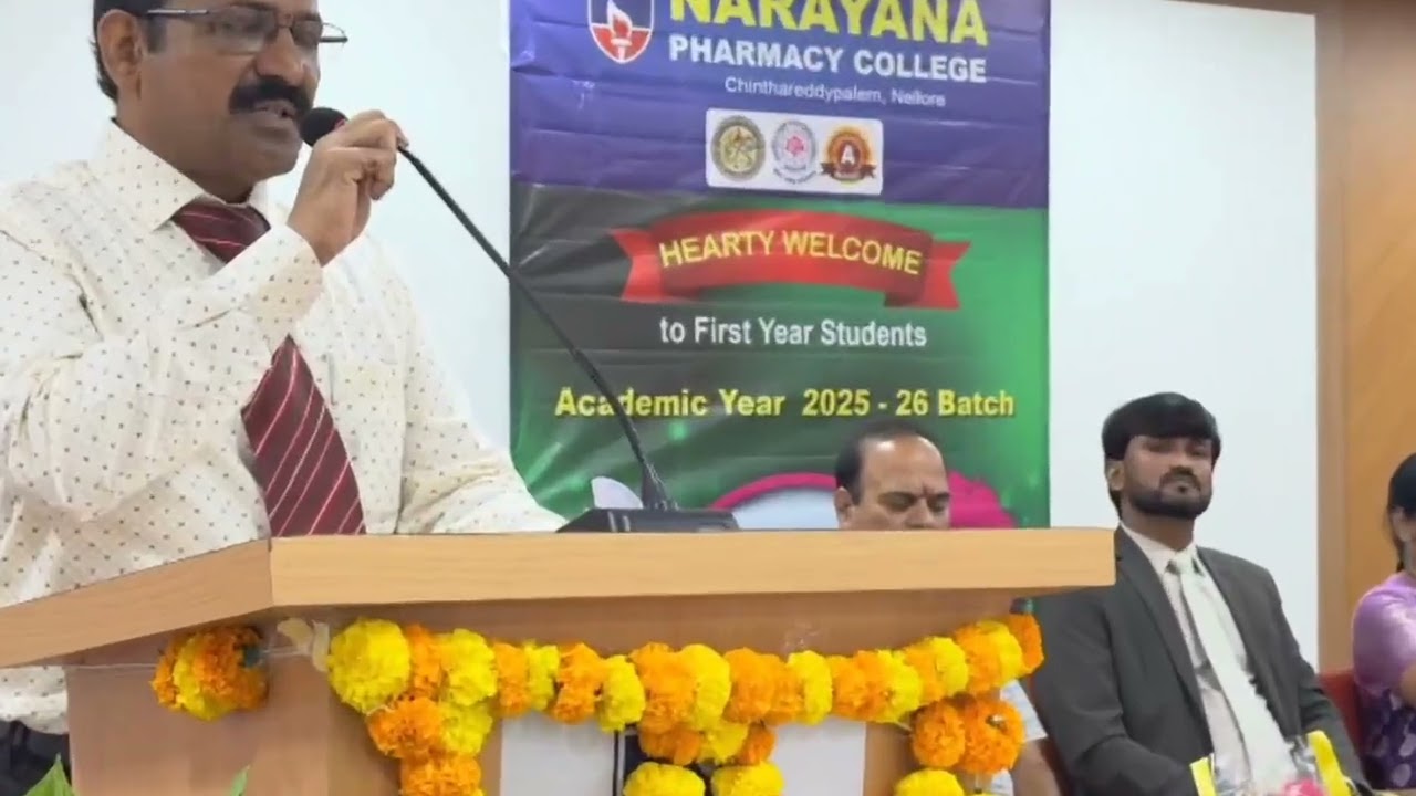 Orientation Program 2025 | B.Pharm • Pharm D • M.Pharm | Narayana Pharmacy College