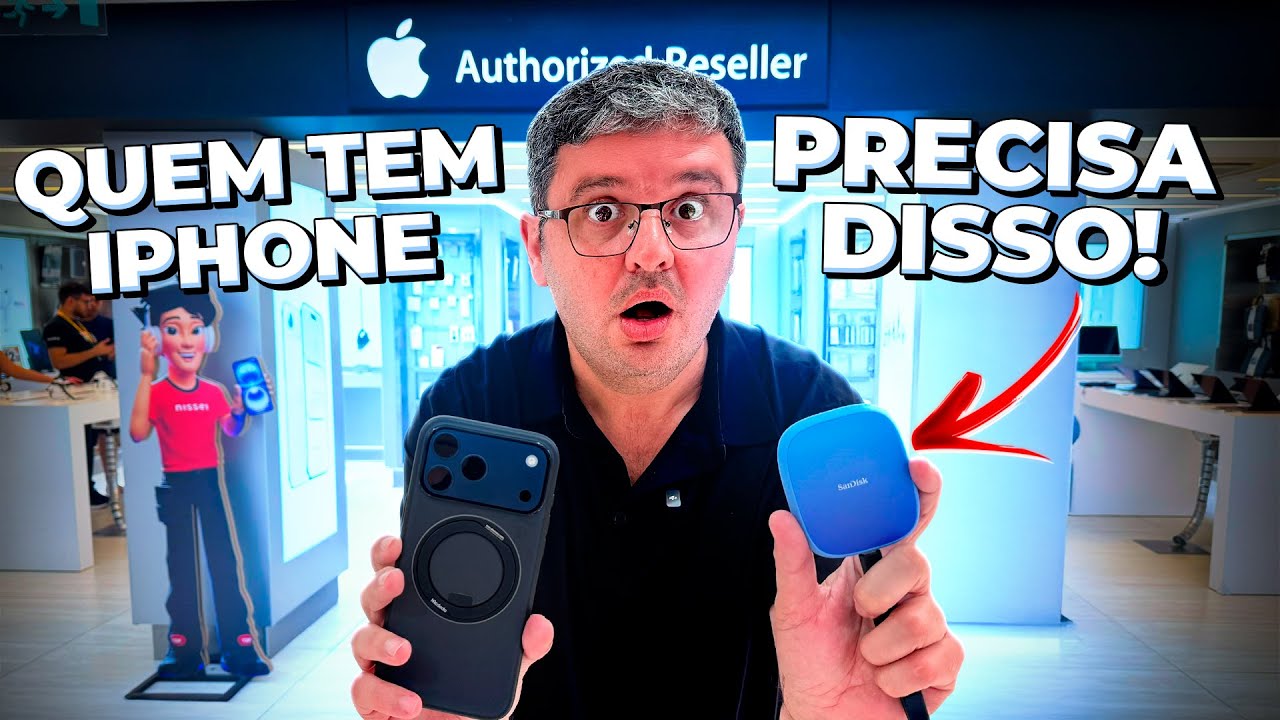 iPhone cheio nunca mais! Conheça a linha SanDisk Creator SSD Externo na Loja Nissei