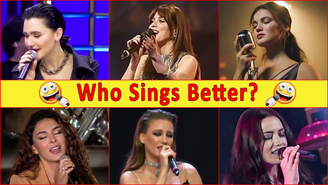 Turkish Actresses Singing , Who Sings Better ?🎤💃😍 Turkish Actor | Turkish Drama | Turkish Series