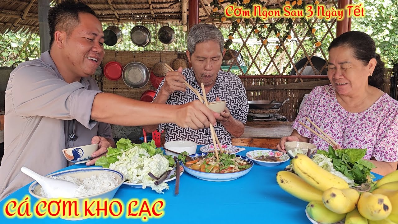 NGÁN THỊT SAU 3 NGÀY TẾT? LÀM NGAY CÁ CƠM KHO LẠC ĂN LÀ GHIỀN