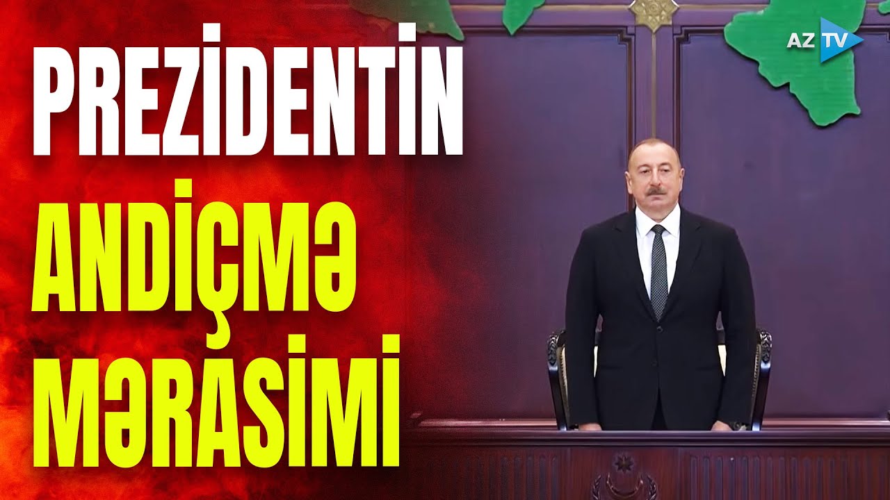 Prezident İlham Əliyevin andiçmə mərasimindən GÖRÜNTÜLƏR - TARİXİ ANLAR yaşandı