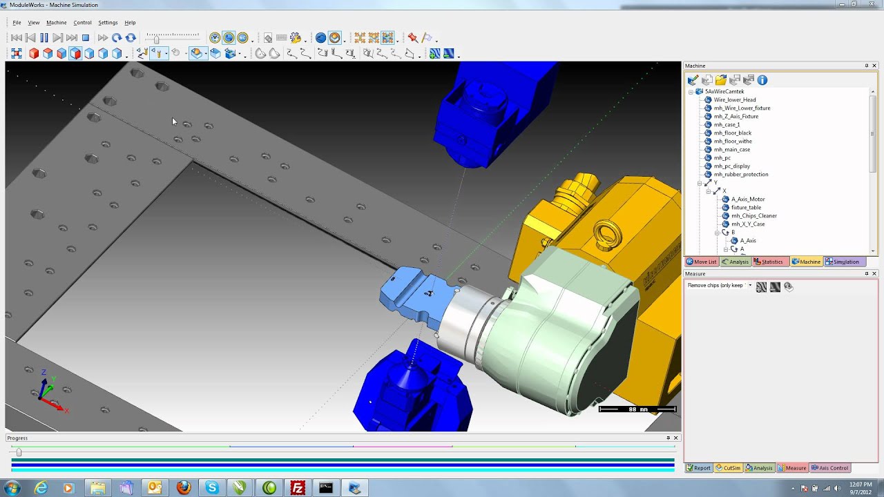 Twin Rotary WEDM Cutting - FANUC - Method Machines - IMTS 2012