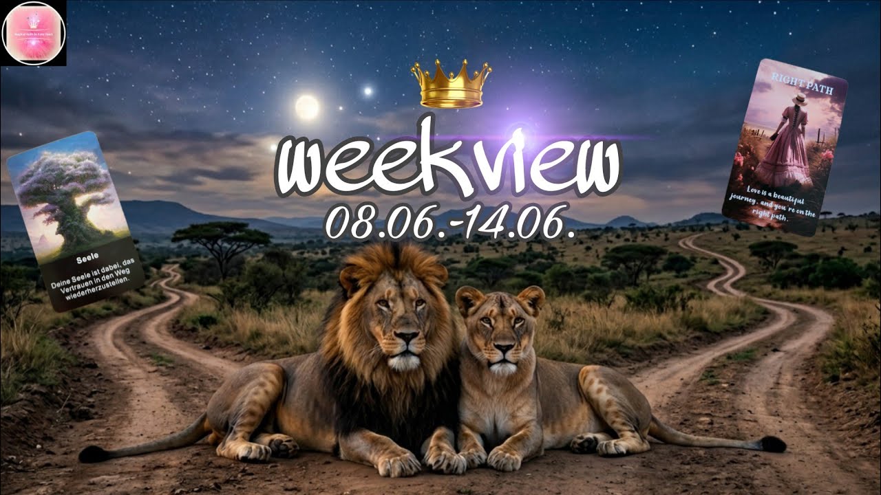 DU bist gef&uuml;hrt auf DEINEM Weg ins GL&Uuml;CK❣️🍀😍 Vorschau 08.06. bis 14.06.'26