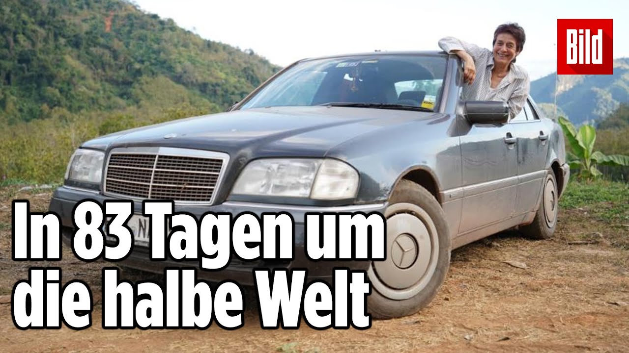Weltreise: Diese Rentnerin f&auml;hrt mit Uralt-Benz um die Erde