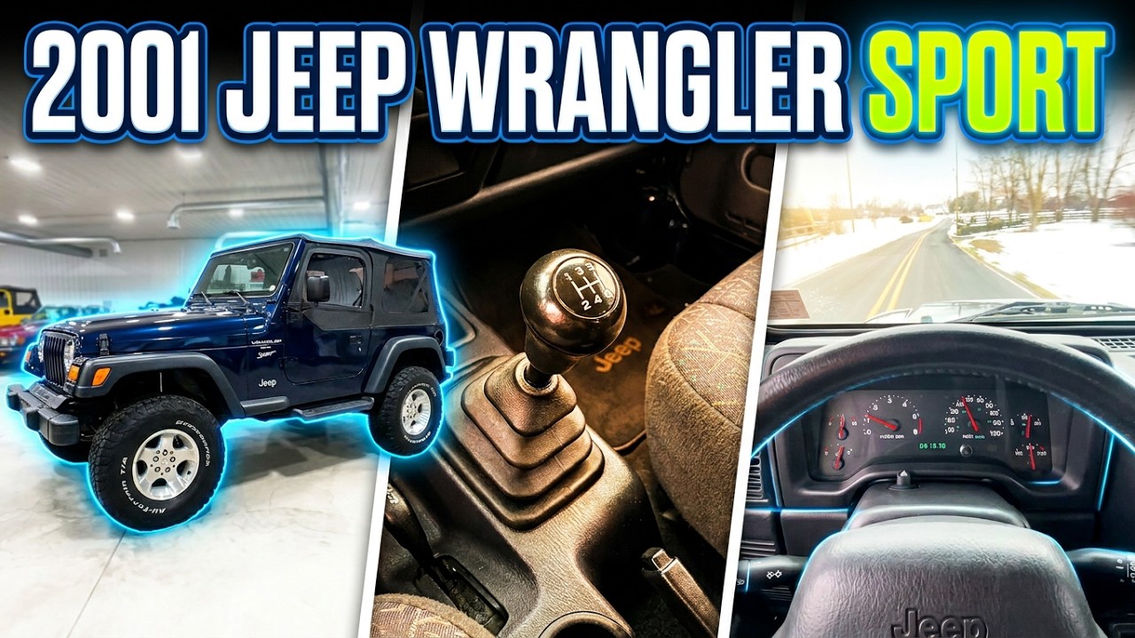2001 Jeep Wrangler Sport 5-Speed (TJ) | Drive, Walk Around & Cold Start