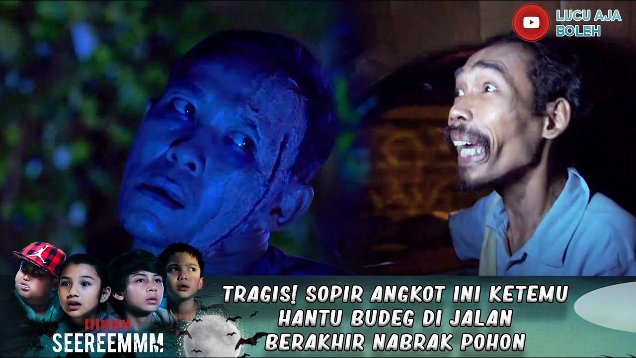 TRAGIS! SOPIR ANGKOT INI KETEMU HANTU BUDEG DI JALAN BERAKHIR NABRAK POHON - IH SEREM