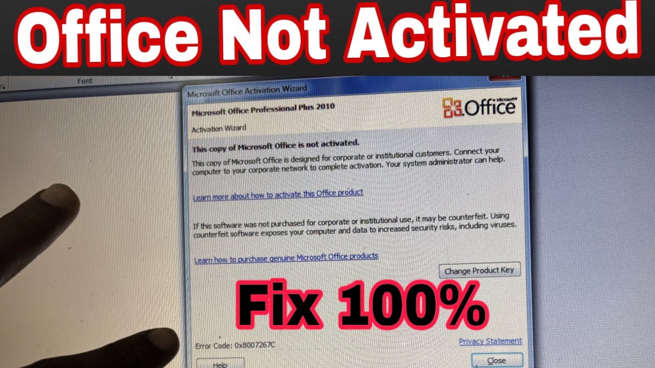 How to Fix Microsoft Office Activation Wizard |This Copy of Microsoft Office is not Activated#2025