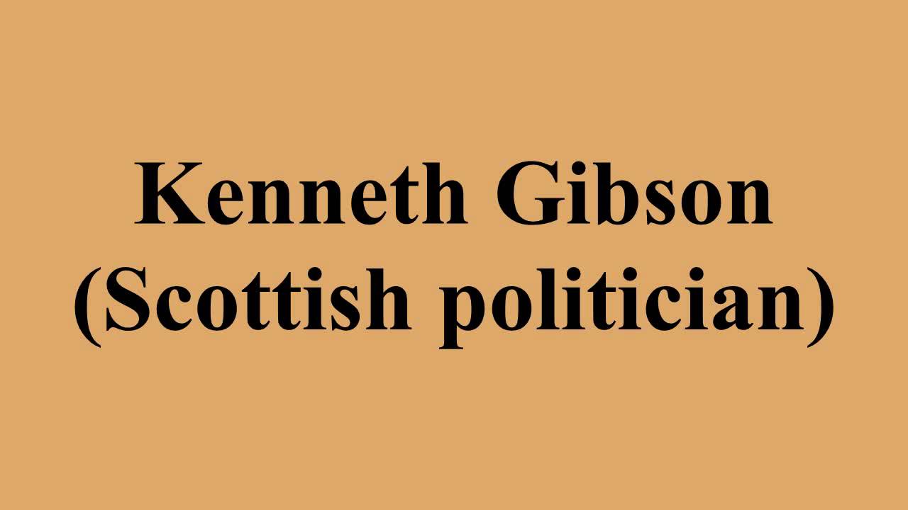 Kenneth Gibson (Scottish politician)