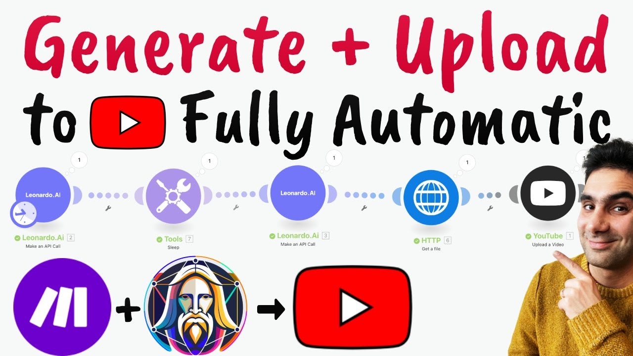 Generate and Upload Videos To YouTube with AI (Simplest Automatic Pipeline)