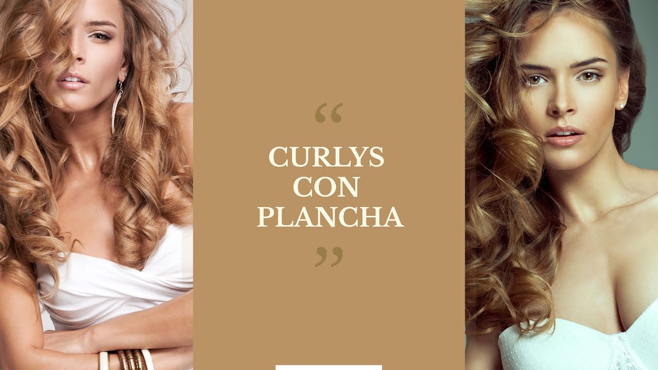 Como hacer rizos / curlys  con plancha naturales// Natural curlys // Hairstyle for work