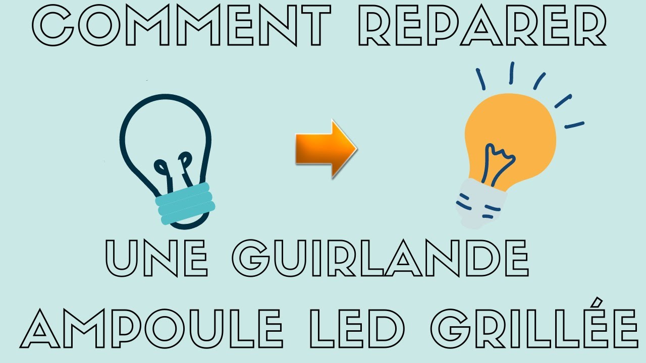 Tuto comment réparer une guirlande lumineuse led de noël?