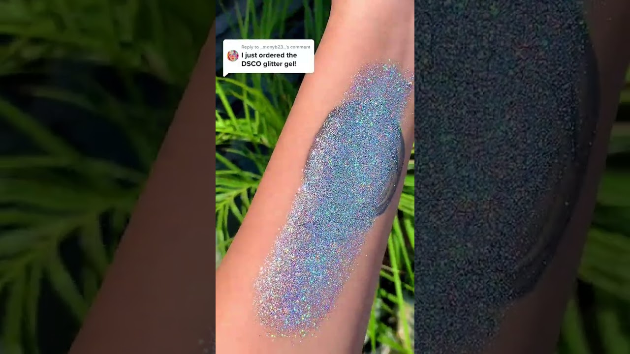 DSCO Holographic Silver Glitter Gel  