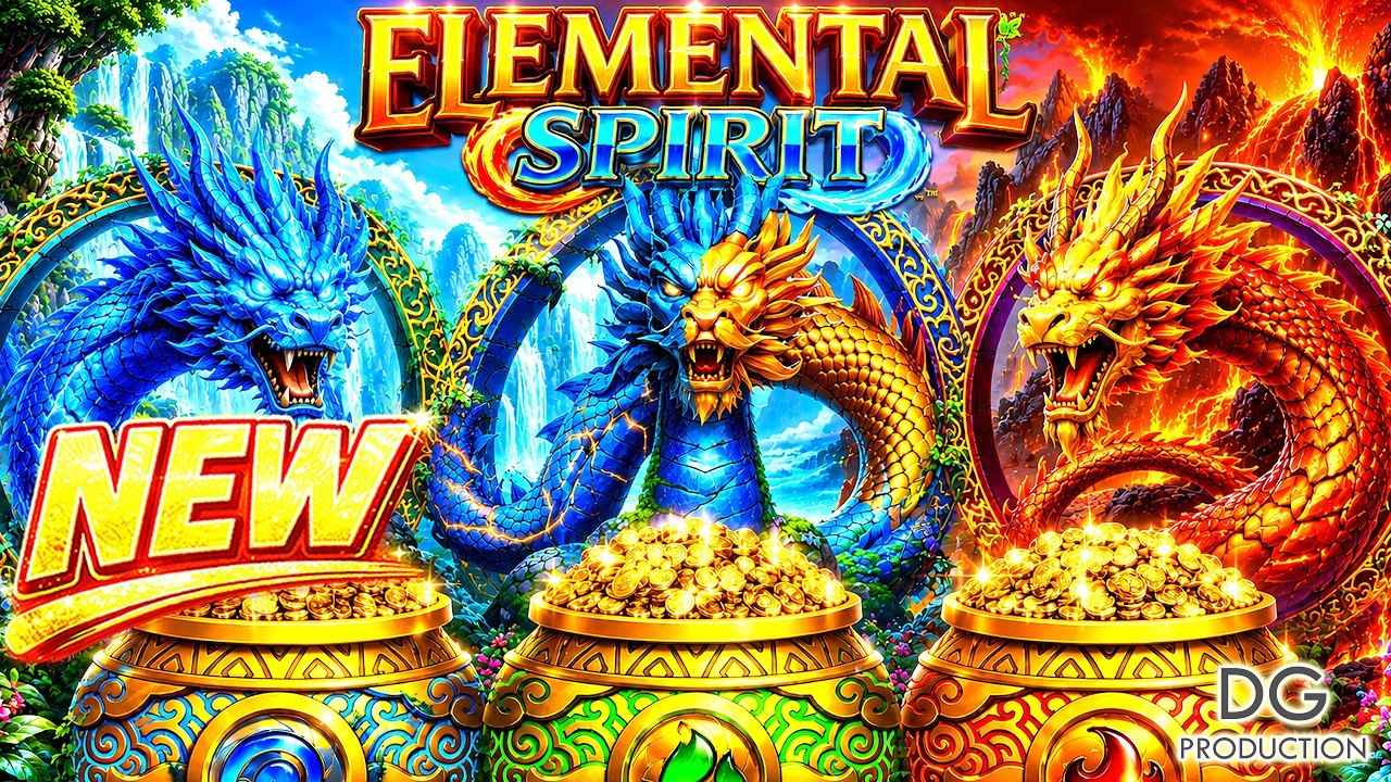 ‼️WORLD PREMIERE DEBUT NEW TRIPLE‼️ELEMENTAL SPIRIT GOLD JADE SLOT MACHINE LAS VEGAS CASINO GAME WOW