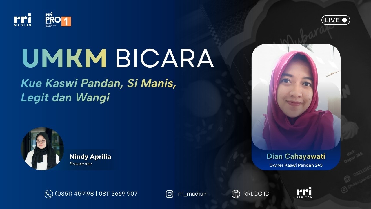 UMKM BICARA - KUE KASWI PANDAN,SI MANIS LEGIT DAN WANGI