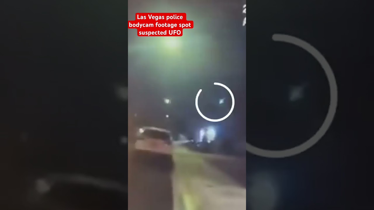 WATCH: Las Vegas police spot suspected UFO &mdash; and residents claim to see aliens #shorts
