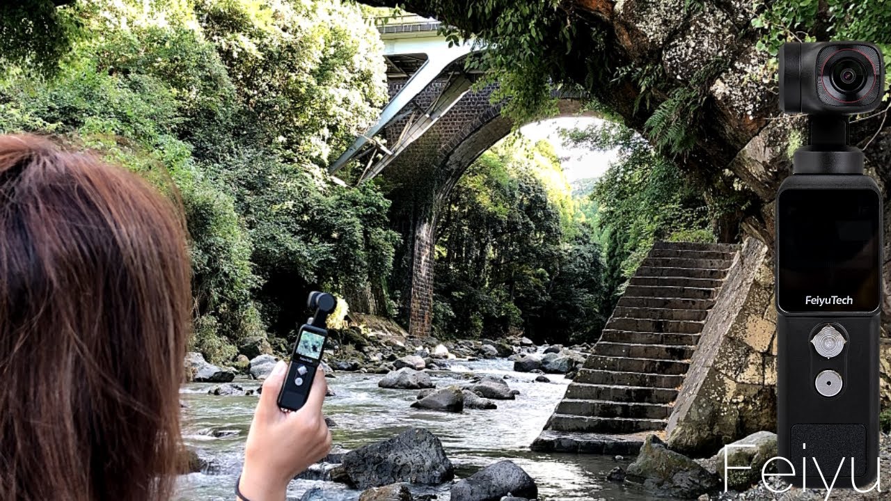カメラ付きジンバルが凄い！高画質4K / 60fps Feiyu Pocket 2と2Sを持って川遊びへ