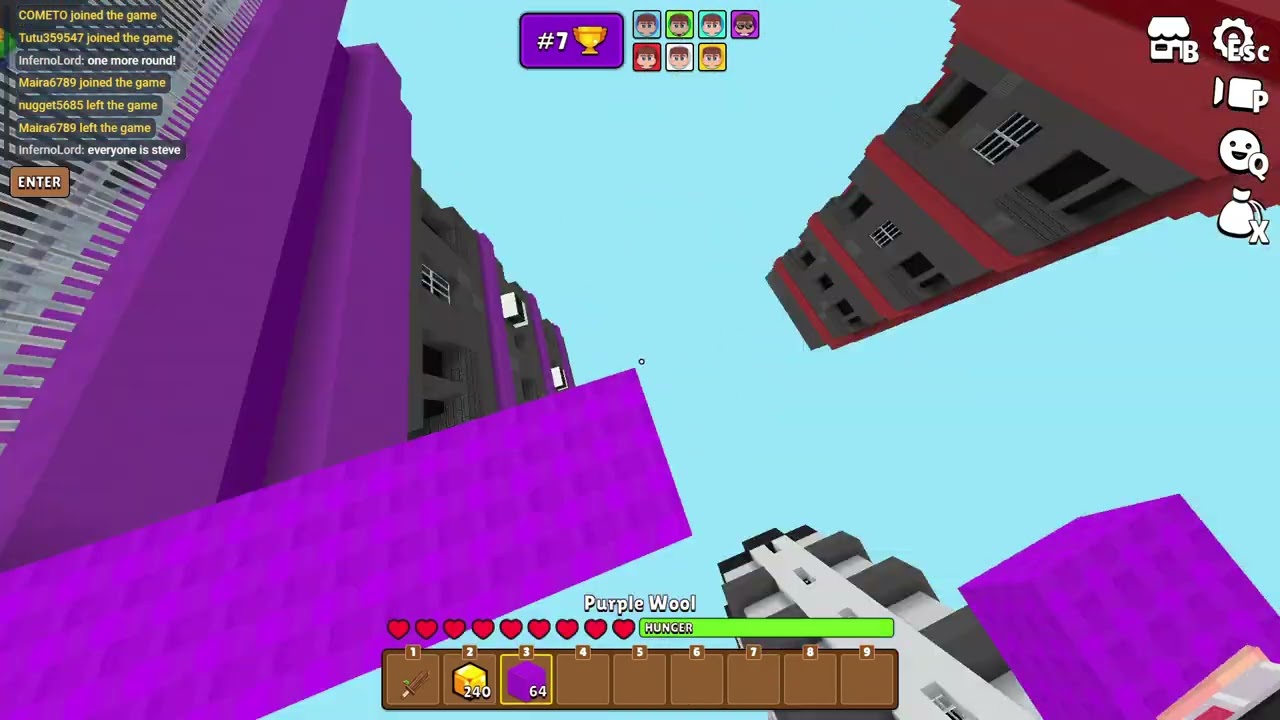 Minefun.io Bedwars wood only challenge!!! #minefun#minecraft#viral#games#bedwars#challenge#video