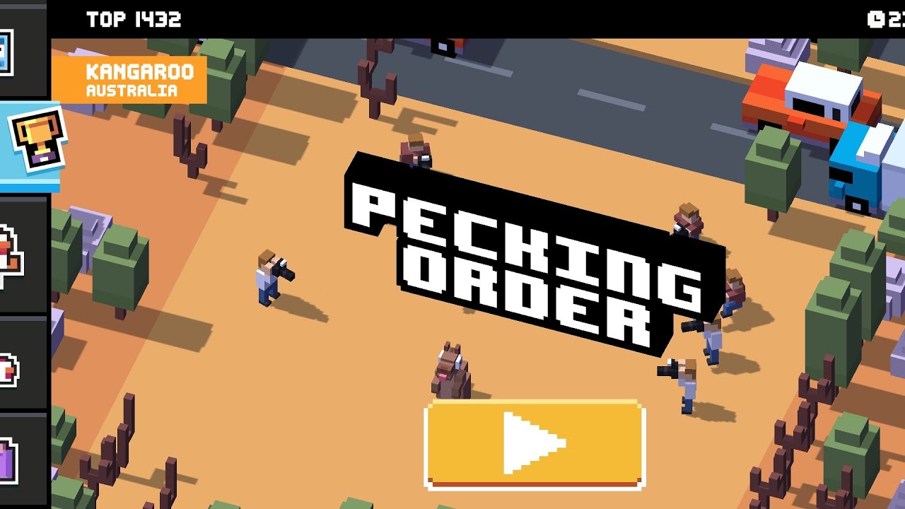 Crossy Road - Daily Level - Kangaroo - High Score 1432 🦘 