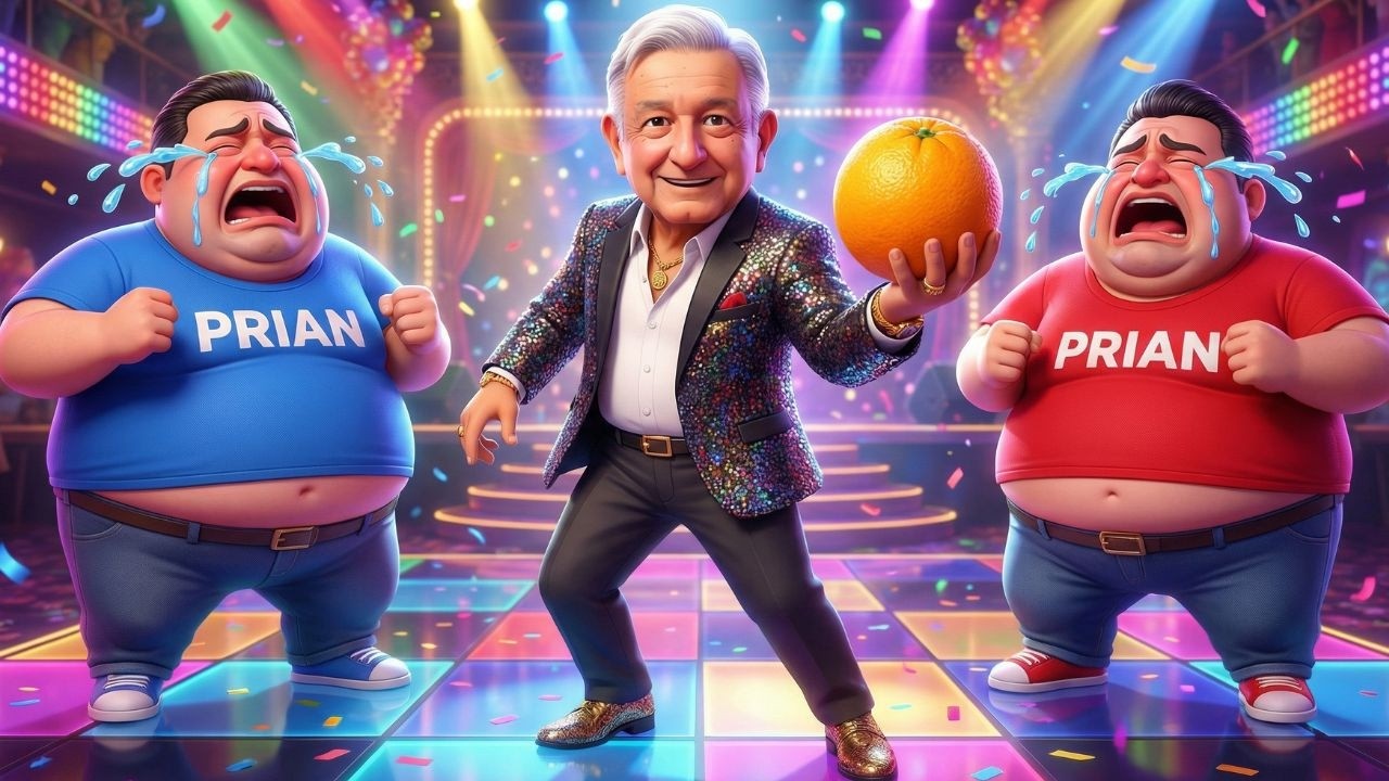 “UNA NARANJA PARA QUE ME LA SIGAN PEL4NDO” | AMLO CANTA EN CUMBIA 🔥 MEDIOS CHAYOTEROS NO LO SUPERAN