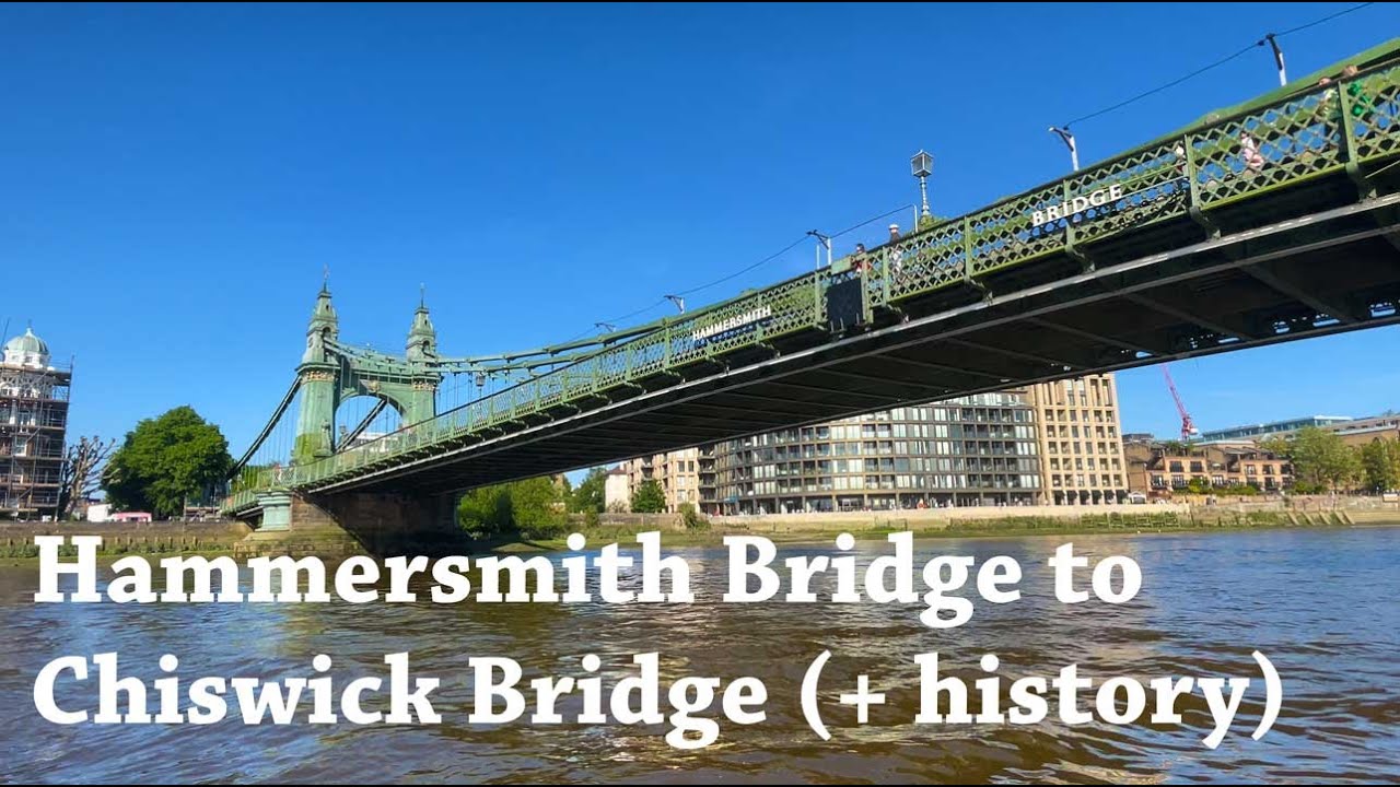Hammersmith Bridge to Chiswick - asmr walking