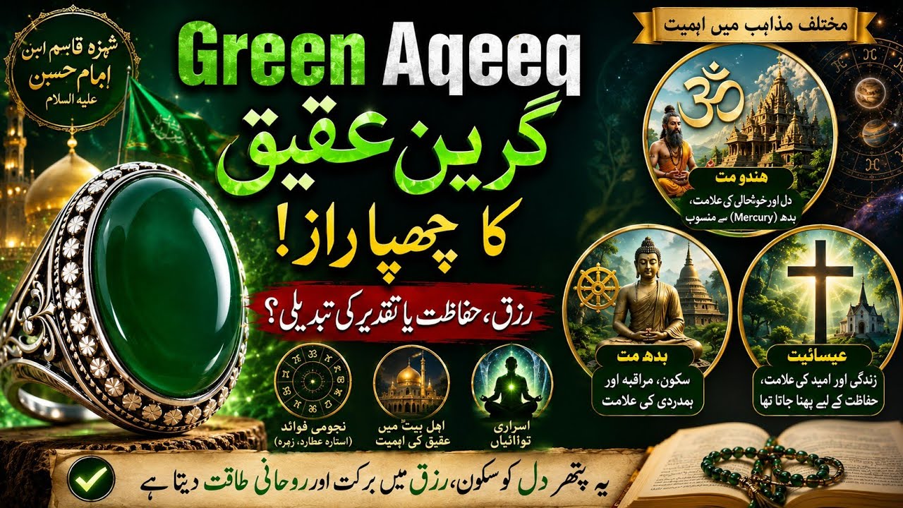 Green Aqeeq Ki Hidden Powers, Protection,Spiritual Awakening Ka Asal Raaz| Rohani Astrological Guide