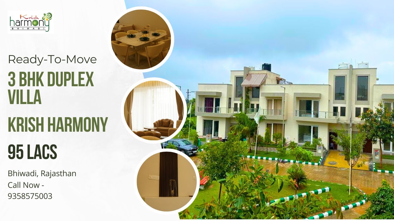 Krish Harmony Bhiwadi | Двухуровневая вилла с 3 спальнями | Готово к заселению | Отзывы клиентов